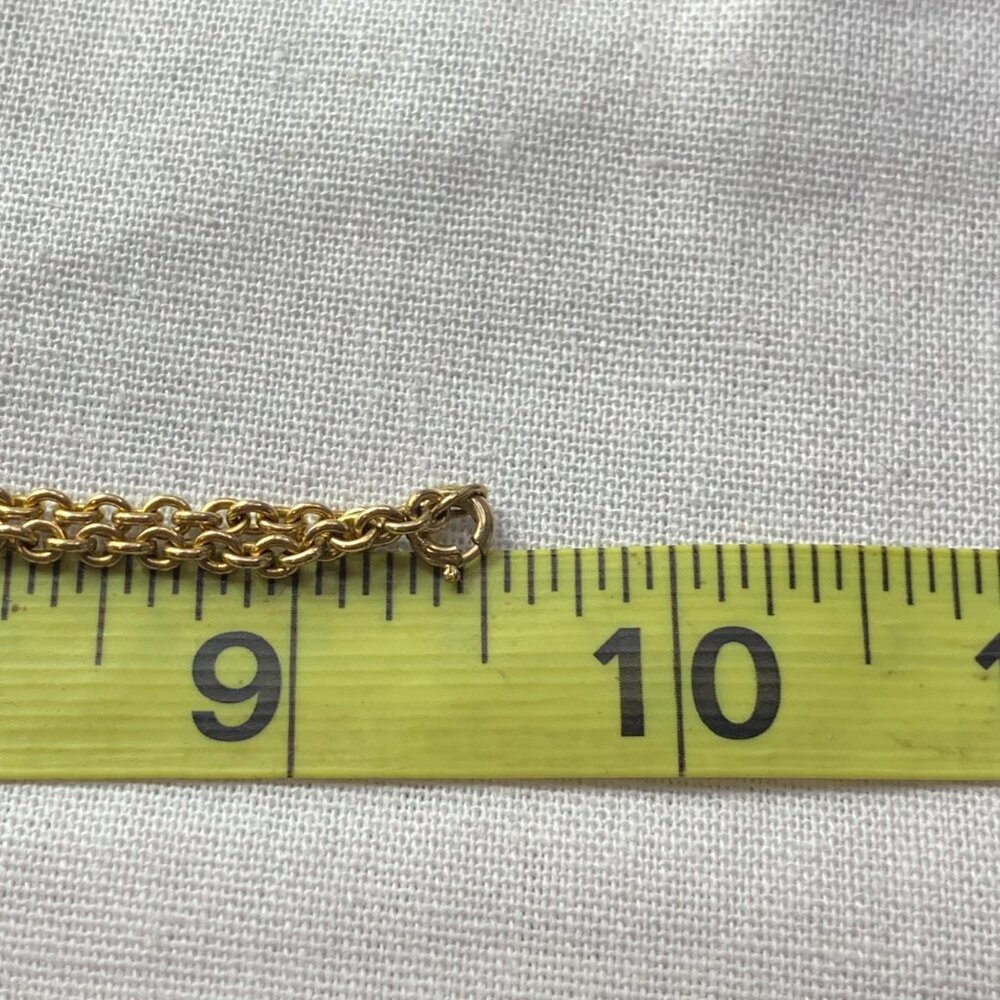 12K Gold Filled Ornate Enamel Egg Pendant  Enamel Cross on 19" Cable Chain - Picture 9 of 16